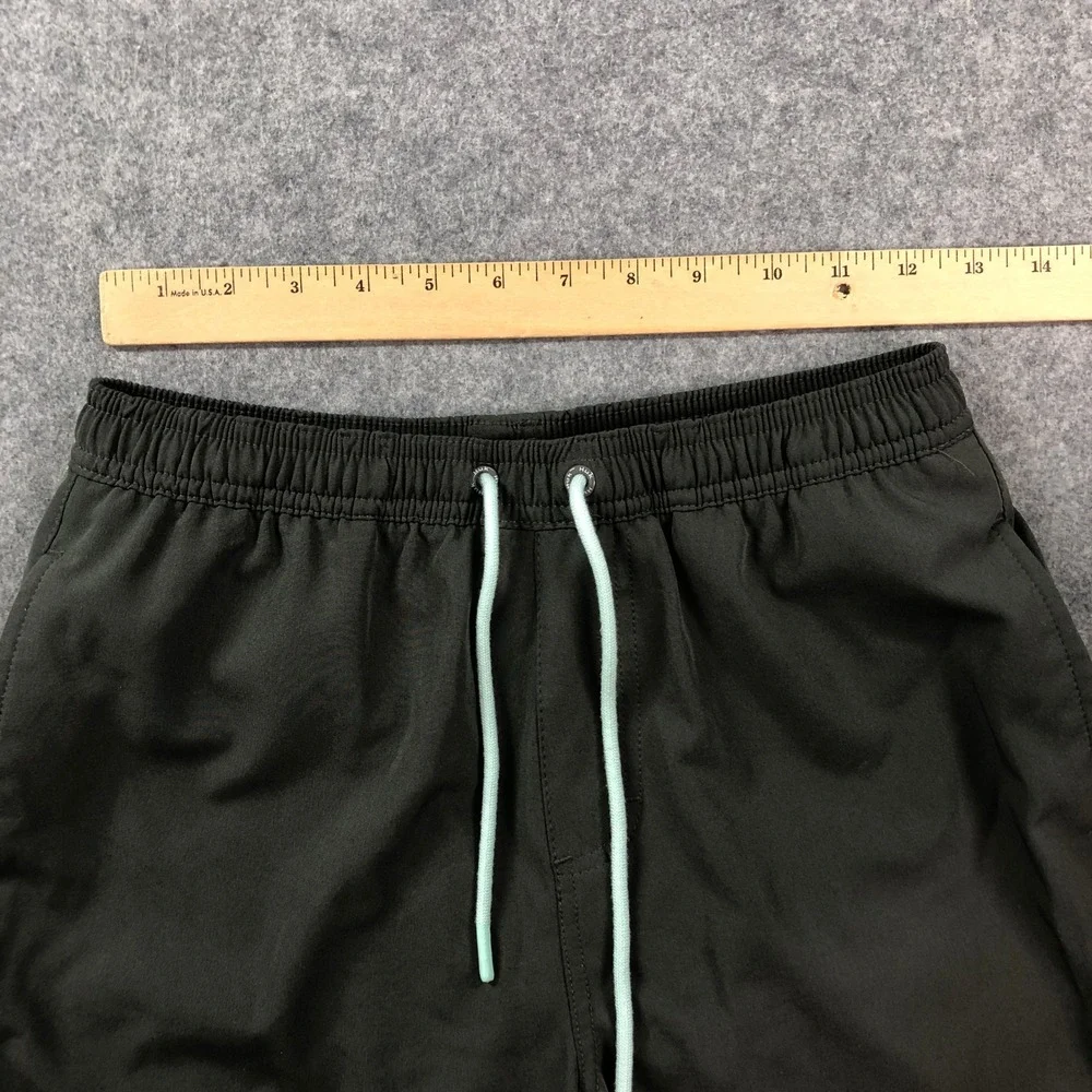 Huk Mens Volley Swim Shorts S Gray Stretch Cargo Pocket Drawstring 5